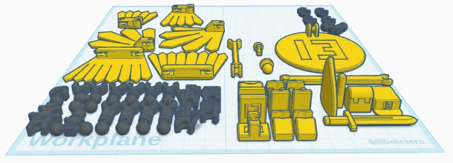 Mô hình lắp ráp MINI 13 phiên bản có cánh độc đáo - Image 2