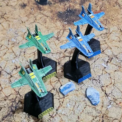 Mô hình phi thuyền chiến đấu Prussian Cavalry Space Plane in 3D