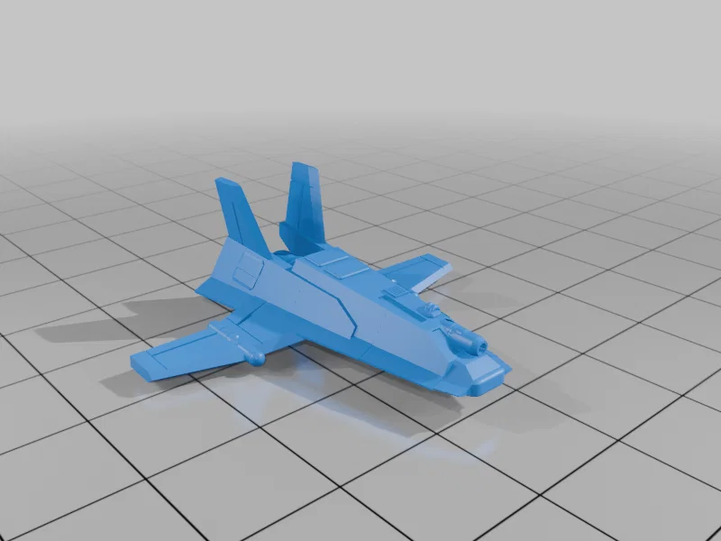 Mô hình phi thuyền chiến đấu Prussian Cavalry Space Plane in 3D - Image 2