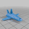 Mô hình phi thuyền chiến đấu Prussian Cavalry Space Plane in 3D - Thumbnail 2