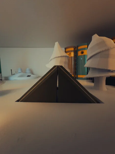 Mô hình 3D lều cắm trại origami cùng cây xanh độc đáo - Image 3