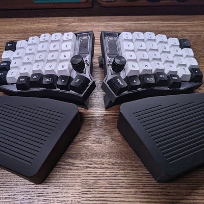 Kê tay công thái học có độ nghiêng cho bàn phím chia đôi (Split keyboard)
