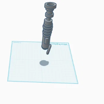 Mô hình tay cầm kiếm ánh sáng Lightsaber Luke Skywalker in 3D
