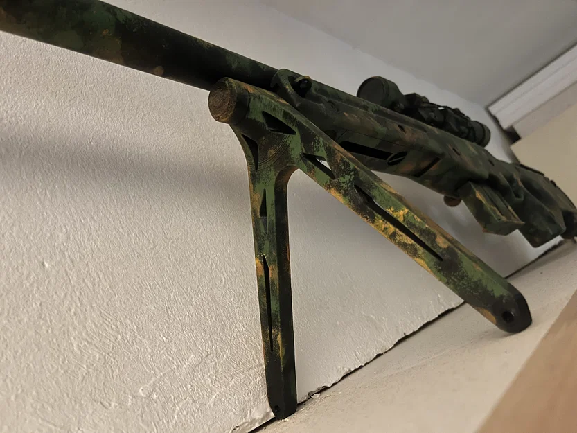 Bipod chân đỡ cho súng Airsoft L96 - Phụ kiện 3D siêu bền - Image 1