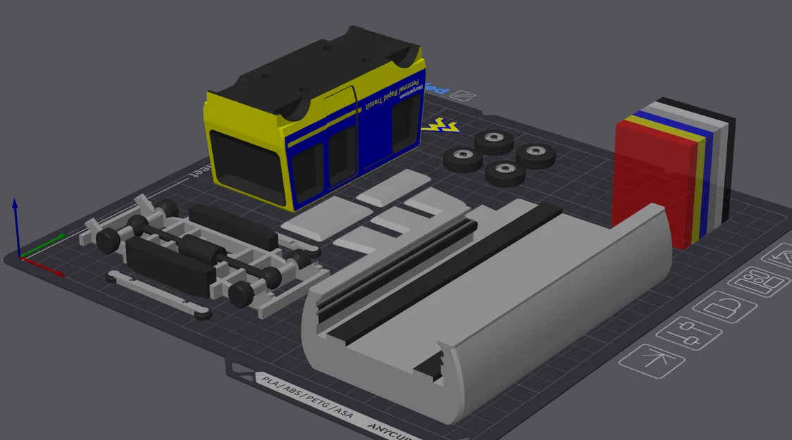 Mô hình tàu điện PRT 3D kích thước lớn - Màu sắc chuẩn xác - Image 1