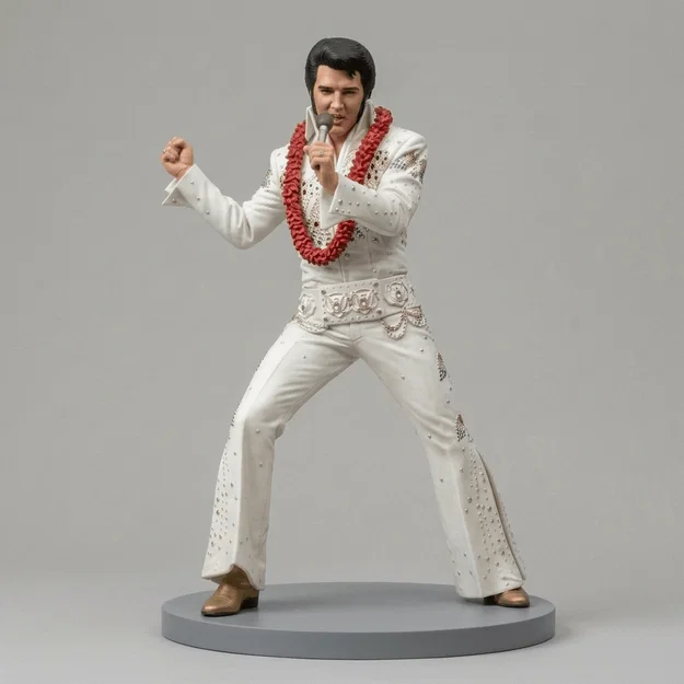 Mô hình 3D Elvis Presley Live From Hawaii 1973 cực chất - Image 1