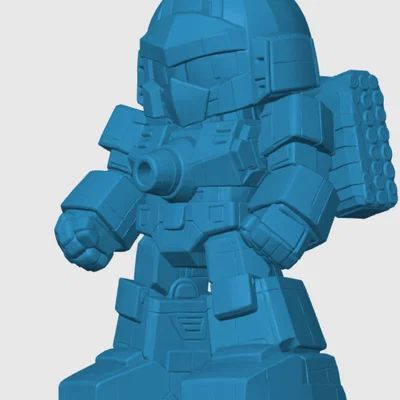 Mô hình Warpath Chibi đáng yêu - Đồ chơi in 3D cho fan Transformers