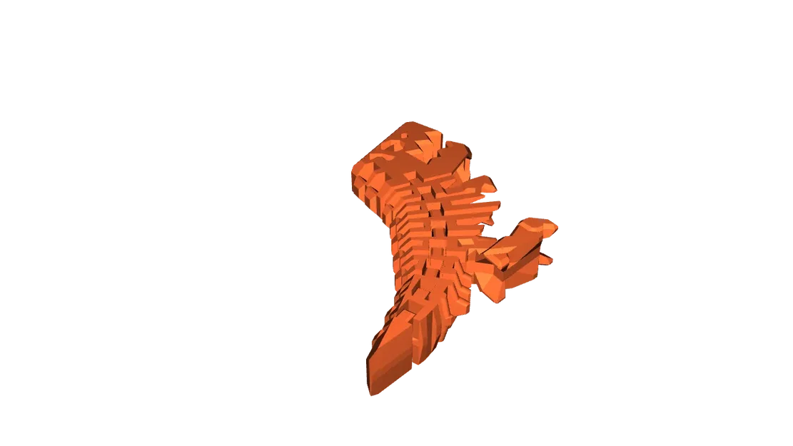 Mô hình khủng long T-Rex xương khớp linh hoạt (Flexi Rex) in 3D - Image 1