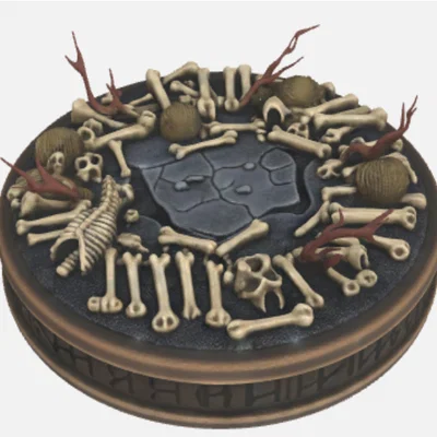 Đế mô hình Bone Yard (Đế xương cốt) cho RPG và D&D