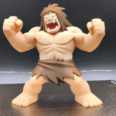 Krag the Caveman - Mô hình in 3D đa sắc