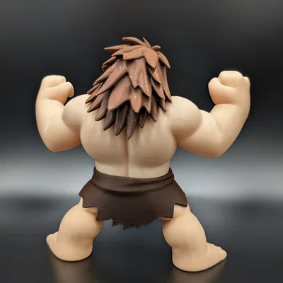 Krag the Caveman - Mô hình in 3D đa sắc
