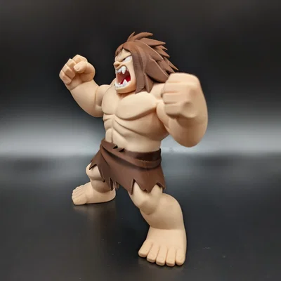 Krag the Caveman - Mô hình in 3D đa sắc