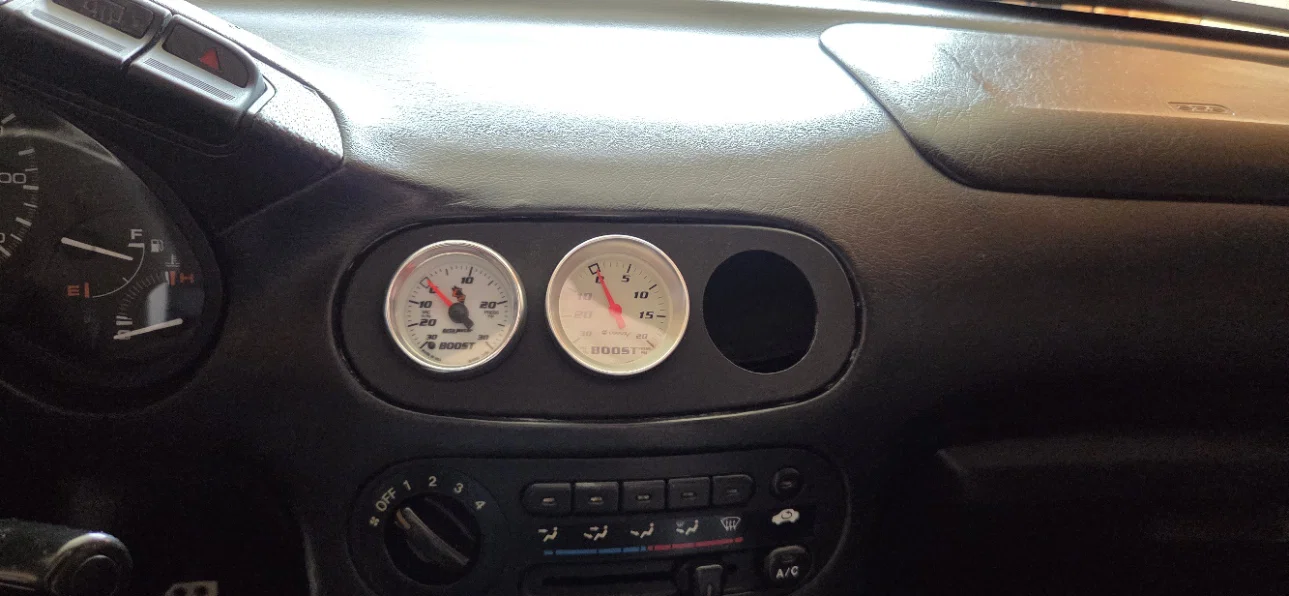 Cụm gắn 3 đồng hồ đo thay thế khe gió trung tâm cho Honda del Sol - Image 1