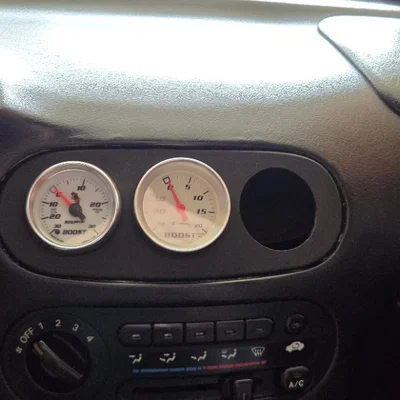 Cụm gắn 3 đồng hồ đo thay thế khe gió trung tâm cho Honda del Sol