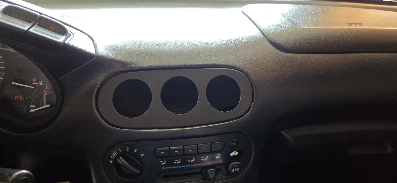 Cụm gắn 3 đồng hồ đo thay thế khe gió trung tâm cho Honda del Sol - Image 2