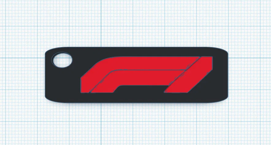 Móc khóa F1 V2 - Mẫu móc khóa in 3D nhỏ gọn cho fan xe đua - Image 1