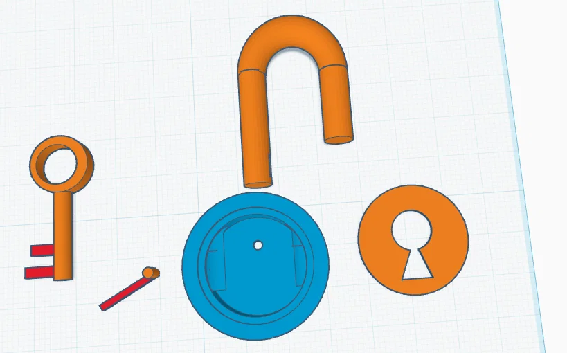 Mô hình ổ khóa cơ học Hello Neighbor in 3D có thể mở được - Image 1