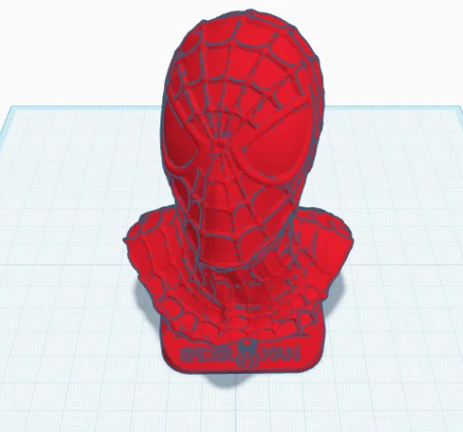Mô hình 3D tượng bán thân Spider-Man sắc nét - Trang trí cực ngầu - Image 1