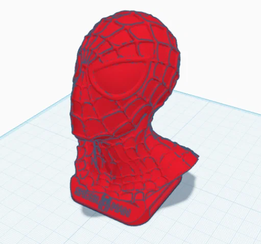 Mô hình 3D tượng bán thân Spider-Man sắc nét - Trang trí cực ngầu - Image 2