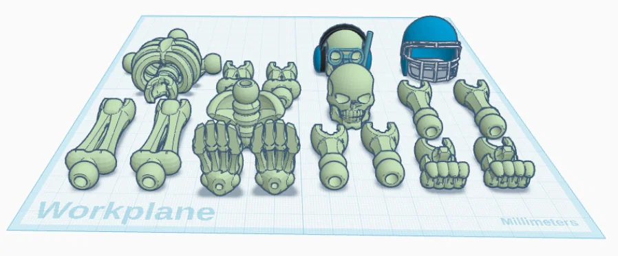 Mô hình bộ xương khớp nối (Skeleton Action Figure) cực ngầu - Image 1