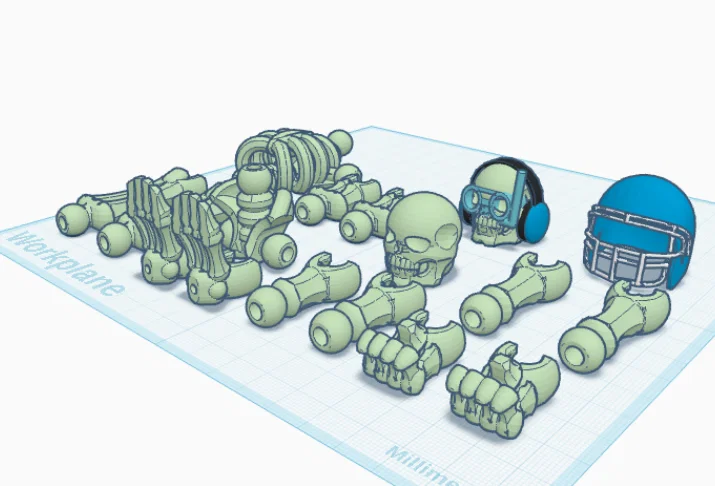 Mô hình bộ xương khớp nối (Skeleton Action Figure) cực ngầu - Image 2