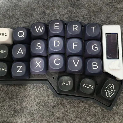 Khung bảo vệ màn hình OLED I2C cho bàn phím cơ CRKBD