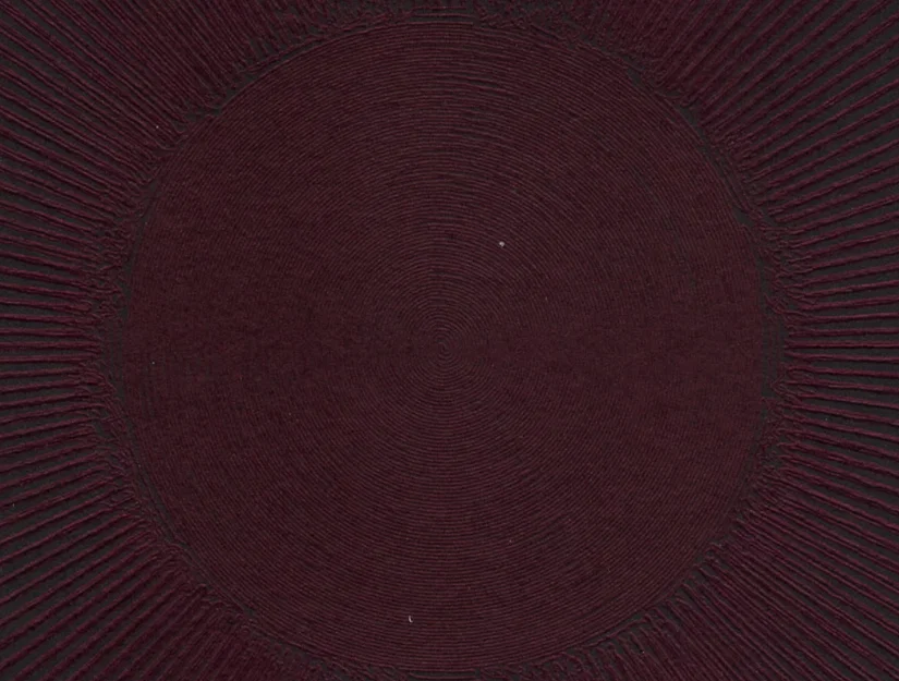 Nghệ thuật tranh vẽ hình học Dark Blue Sun từ máy Plotter - Image 1