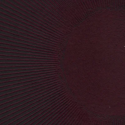 Nghệ thuật tranh vẽ hình học Dark Blue Sun từ máy Plotter