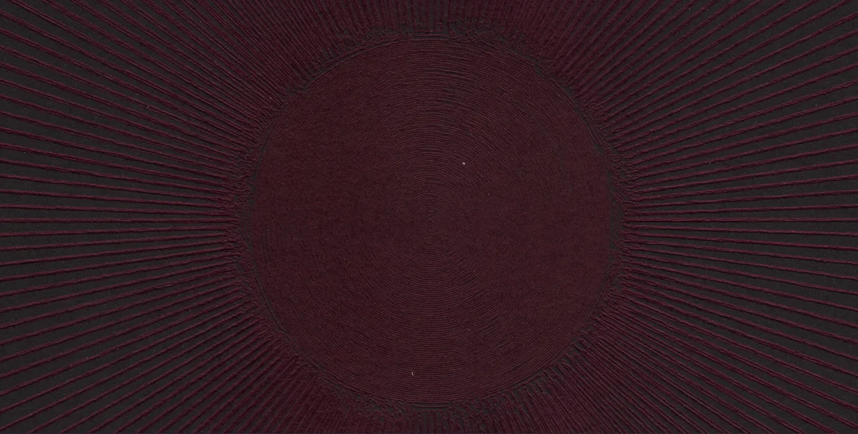 Nghệ thuật tranh vẽ hình học Dark Blue Sun từ máy Plotter - Image 4