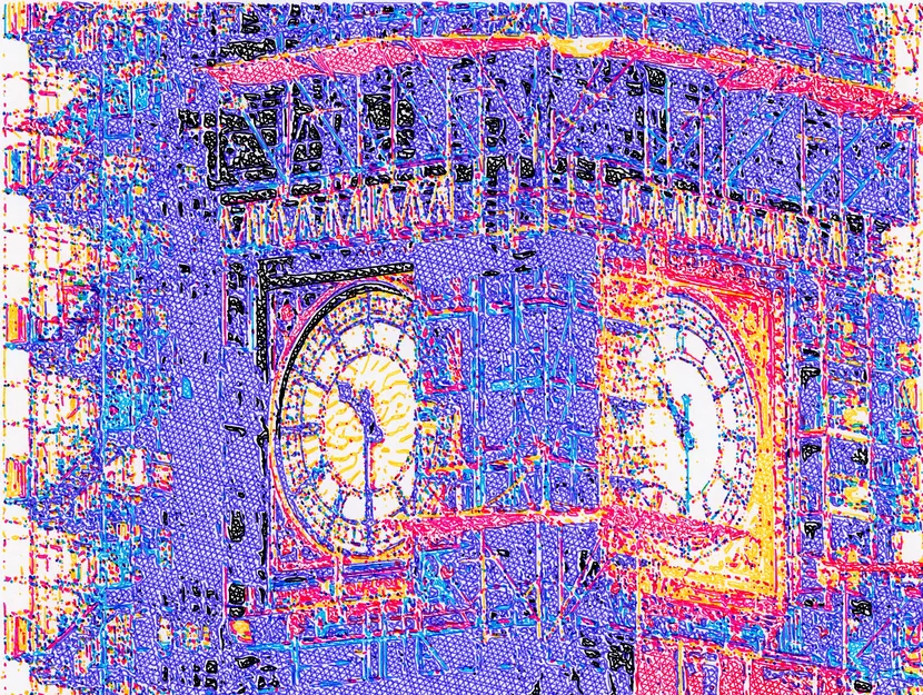 Nghệ thuật vẽ plotter Elizabeth Tower (Big Ben) ấn tượng - Image 1