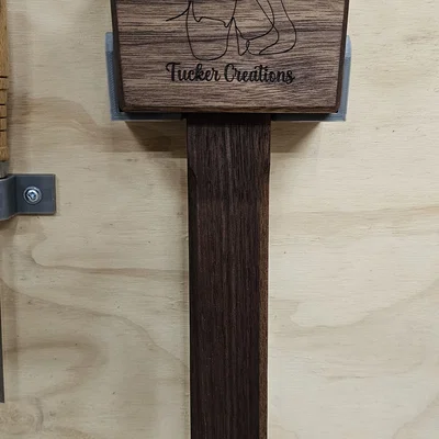 Giá treo búa đục gỗ (Jointer Mallet Holder) in 3D gọn gàng
