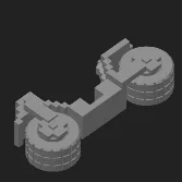 Mô hình xe đạp và nhân vật Minecraft in 3D độc đáo