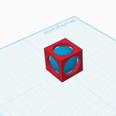 Khối lập phương chứa quả cầu (Sphere trapped in a cube)