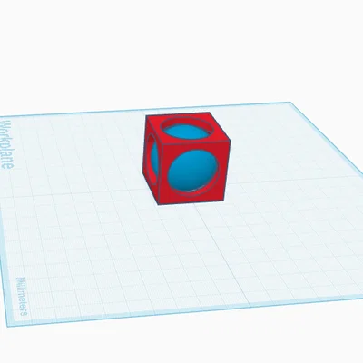 Khối lập phương chứa quả cầu (Sphere trapped in a cube)