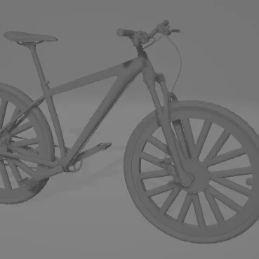 Mô hình 3D cô gái trẻ đạp xe thể thao ấn tượng