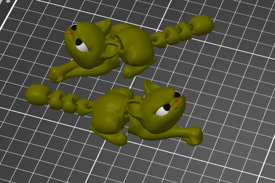 Mô hình 3D mèo con treo chìa khóa đáng yêu và tiện lợi - Image 1