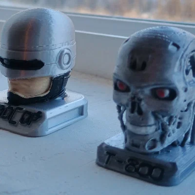 Tượng bán thân RoboCop kèm đế