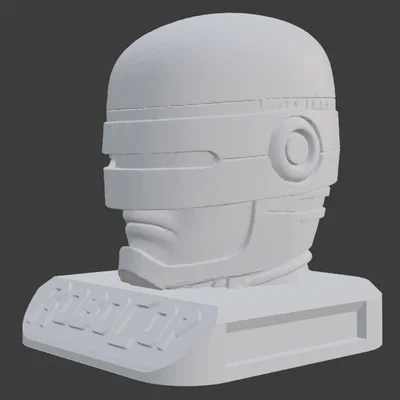 Tượng bán thân RoboCop kèm đế