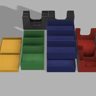 Bộ khay in 3D sắp xếp linh kiện board game Viticulture