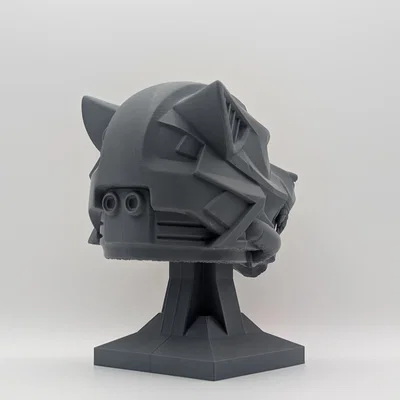 Mô hình trưng bày mũ chiến binh Space Wolves Warhammer 40K (In 3D)