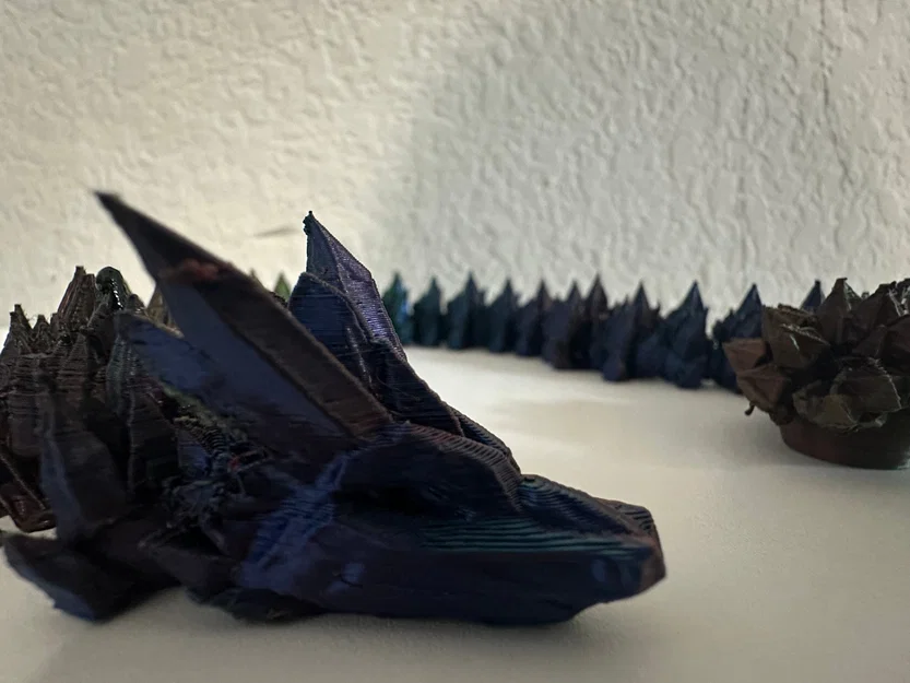 Mô hình Rồng Pha lê (Crystal Dragon) khớp nối 3D độc đáo - Image 1