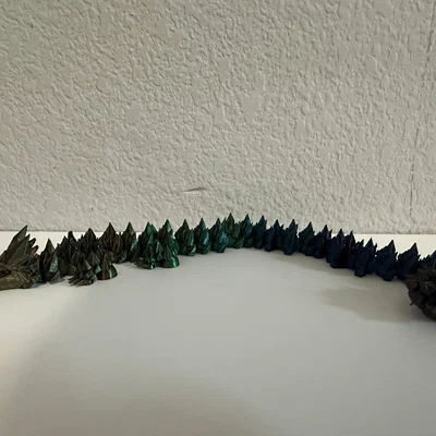 Mô hình Rồng Pha lê (Crystal Dragon) khớp nối 3D độc đáo