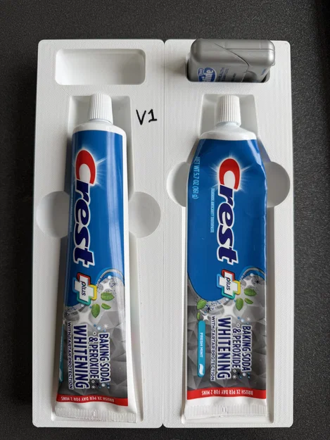 Khay 2x6 Gridfinity đựng kem đánh răng và chỉ nha khoa - Image 1