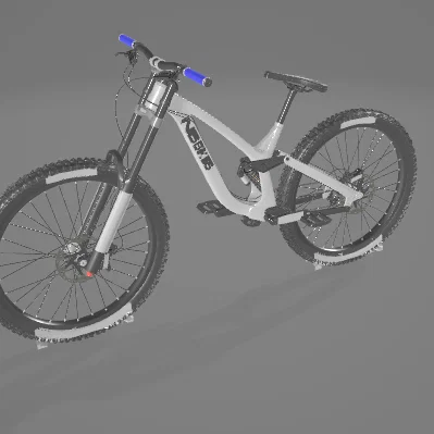 Mô hình xe đạp địa hình MTB chi tiết cao cho in 3D