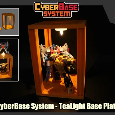Hệ thống CyberBase - Đế gắn nến điện tử (TeaLight Base Plate)