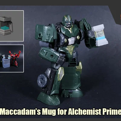 Chiếc cốc Maccadam dành cho Transformers AotP Alchemist Prime
