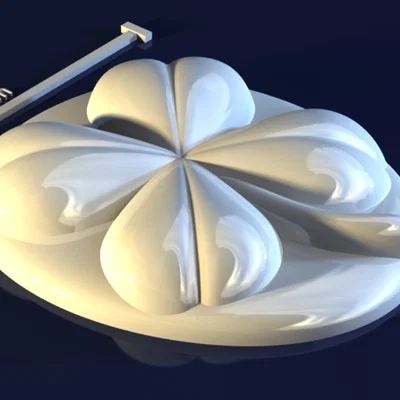 Khuôn Lâu Đài Cát Hình Cỏ 4 Lá