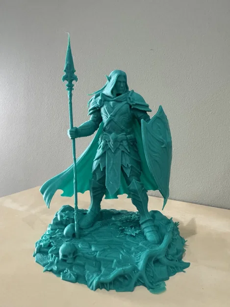 Bloodbound Realms – Elf – Spear Warden Sentinel (Mô hình 3D STL Dark Fantasy) - Image 5
