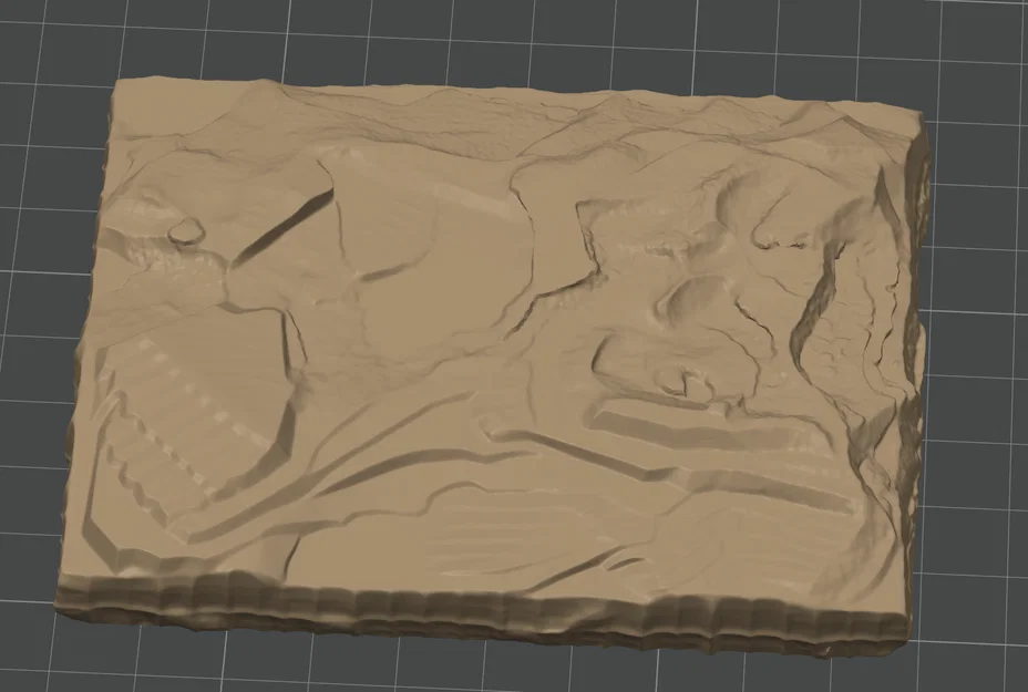 Đế mô hình địa hình đá Flat Rock Base cho diorama và trưng bày - Image 1