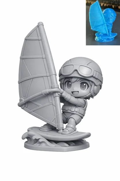 Mô hình Chibi Windsurf dễ thương - Image 1